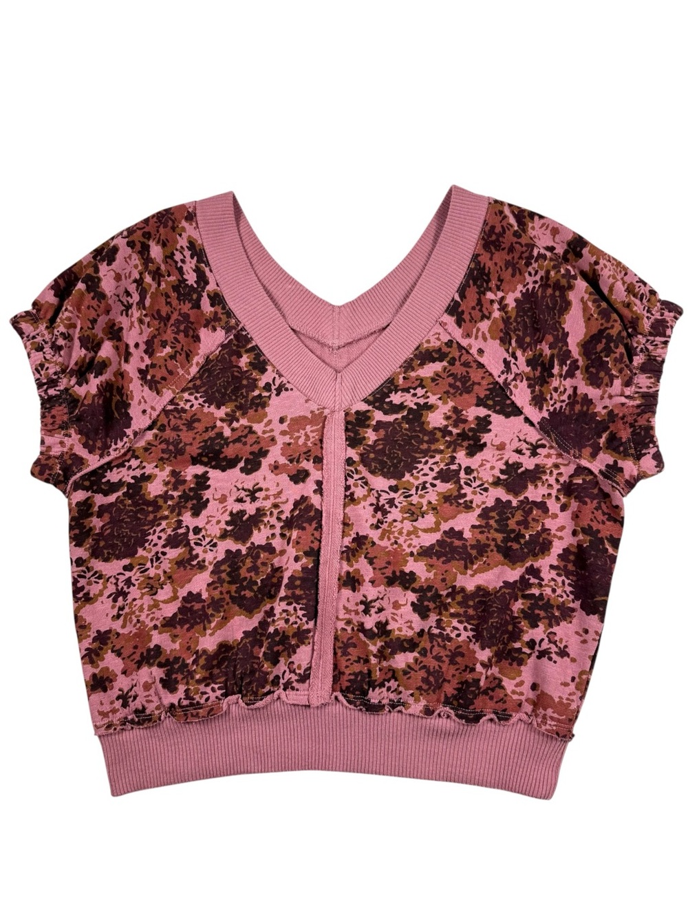Anthropologie Pilcro Floral short sleeve top, S